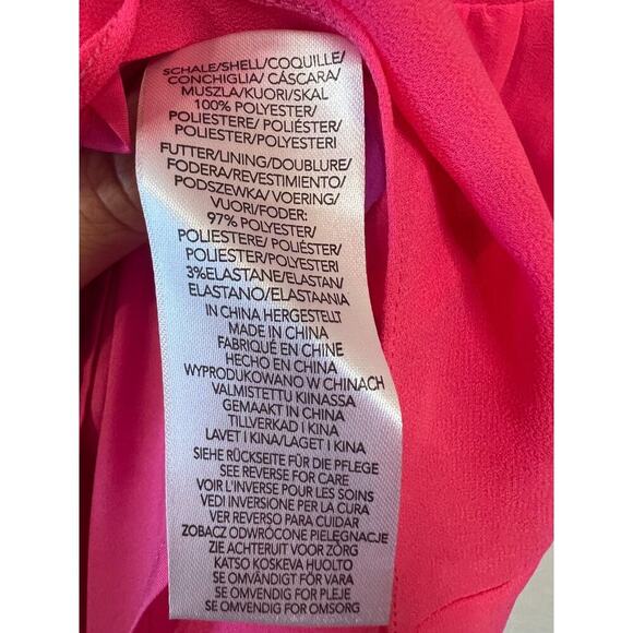 MILLY‎ Size 4 Pink Long Sleeve Dress Flowy Flirty Chic - Picture 3 of 7